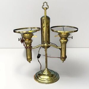 Vintage Brass Double Candle Holder